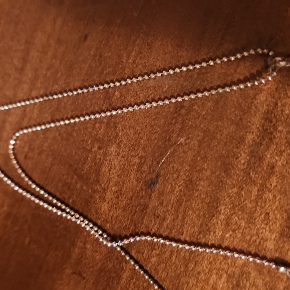 Chunky Silver Colored Cross Pendant Necklace With Glass Rhinestones - Picture 5 of 6